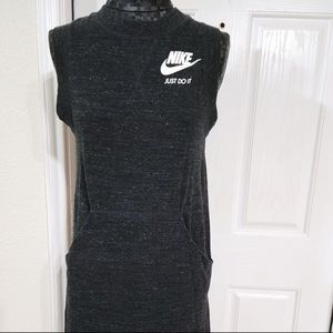 Nike Gym Vintage Dress Cotton Front Pocket